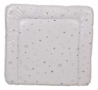 Матрас пеленальный Polini kids French Teddy, белый. Фото №1