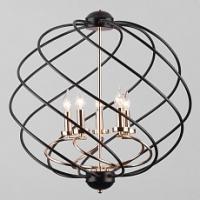 Подвесная люстра Eurosvet Sorrel 60105/5 черный фото Подвесная люстра Eurosvet Sorrel 60105/5 черный. Фото №1