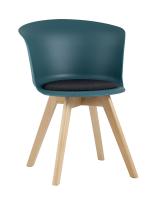 Стул Blossom с подушкой темно-бирюзовый фото Стул Blossom с подушкой темно-бирюзовый. Фото №1