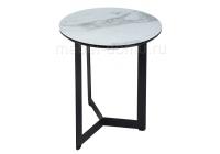 Стол стеклянный Роб D-450 мрамор белый