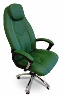 Компьютерное кресло BOSS (хром) кож/зам, зеленый/зеленый перфорированный, 36-001/36-001/06 фото Компьютерное кресло BOSS (хром) кож/зам, зеленый/зеленый перфорированный, 36-001/36-001/06