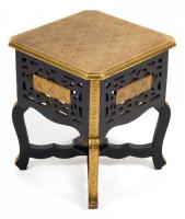 Столик Secret De Maison FUMO ( mod. ND-027) дерево манго, 38x46, этническая роспись фото Столик Secret De Maison FUMO ( mod. ND-027) дерево манго, 38x46, этническая роспись. Фото №1