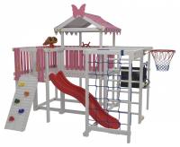 Комплекс игровой ДК3Р, розовый, серый фото Комплекс игровой ДК3Р, розовый, серый. Фото №1