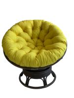 Кресло Папасан вращающийся 23/01В с желтой подушкой фото Кресло Папасан вращающийся 23/01В с желтой подушкой. Фото №1