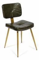 Кресло Secret De Maison TRAMP ( mod. 2318-T) металл/кожа буйвола, 47x51x82, античный зеленый (поставляется по 2 шт)