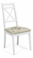 Стул Picasso ( PC-SC ) дерево гевея, 45х53х97см, pure white (белый 2-1), Ткань Прованс № 13  (поставляется по 2 шт) фото Стул Picasso ( PC-SC ) дерево гевея, 45х53х97см, pure white (белый 2-1), Ткань Прованс № 13  (поставляется по 2 шт). Фото №1