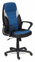 Компьютерное кресло INTER кож/зам/ткань, черный/синий/серый , 36-6/С24/14 фото Компьютерное кресло INTER кож/зам/ткань, черный/синий/серый , 36-6/С24/14. Фото №1