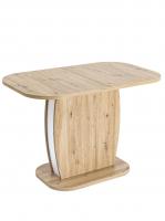 Стол Barrel 110-145*70 дуб/белый