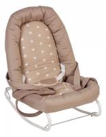 Шезлонг детский Polini kids Звезды, бежевый