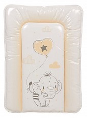 Матрас пеленальный Polini kids Слоник, бежевый. Фото