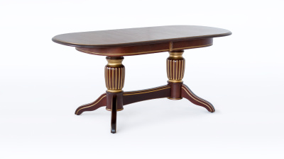 Стол Лира 12 с патиной (резная нога). Фото