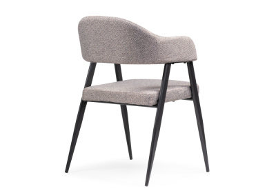 Стул на металлокаркасе Twin gray / black. Фото №4