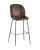 Стул барный Beetle PU со спинкой коричневый. Фото №2