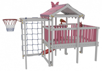 Комплекс игровой ДК10Р, розовый, серый. Фото №4