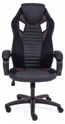 Кресло PILOT кож/зам/ткань, черный/черный перфорированный/коричневый, 36-6/36-6/06/36-36/TW-11 фото Кресло PILOT кож/зам/ткань, черный/черный перфорированный/коричневый, 36-6/36-6/06/36-36/TW-11. Фото №2