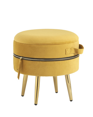 Пуф Тильда велюр охра. Фото №2