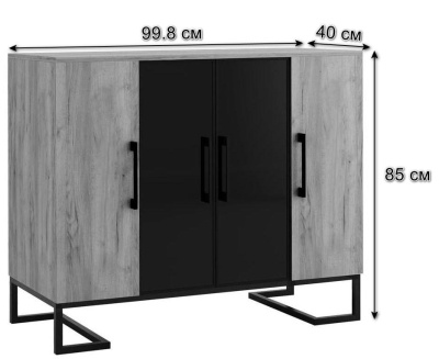 Тумба под оргтехнику Loft Дуб Натур фото Тумба под оргтехнику Loft Дуб Натур. Фото №3