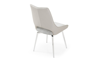 Стул DC1239 бежевый/ноги сталь фото Стул DC1239 бежевый/ноги сталь. Фото