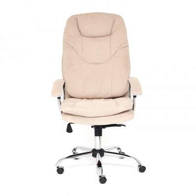 Кресло SOFTY LUX  флок , бежевый, 7. Фото