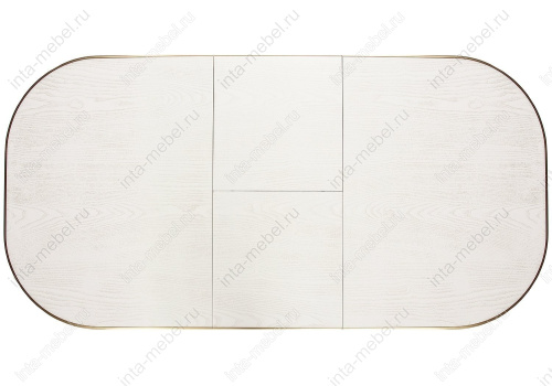 Стол деревянный Romeo молочный / патина золото. Фото №9