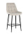 Стул полубарный Флекс велюр бежевый