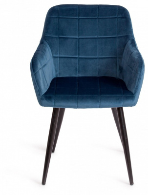 Кресло BEATA (mod. 8266) металл/ткань, 56х60х82 см, синий (G062-48)/черный (поставляется по 2 шт). Фото