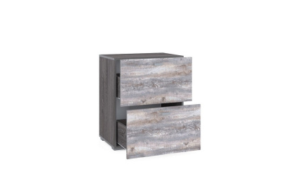 Тумба Urban НМ 011.87-02, Бетон Пайн темный, Ясень Анкор темный. Фото