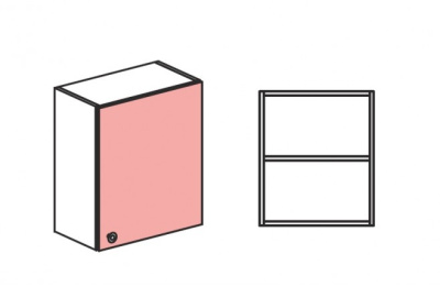 Шкаф навесной распашной Силуэт фото Шкаф навесной распашной Силуэт. Фото №3