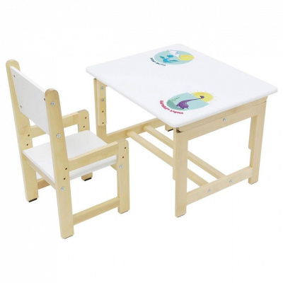 Набор учебный Polini kids Eco 400 SM, белый фото Набор учебный Polini kids Eco 400 SM, белый. Фото №3