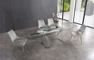 Стул DC1239 бежевый/ноги сталь фото Стул DC1239 бежевый/ноги сталь. Фото