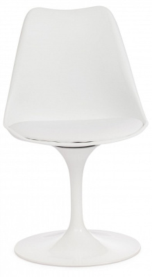 Стул TULIP FASHION CHAIR (mod.109) металл/пластик/PU, 55x48x81см, белый / белый  (поставляется по 2 шт) фото Стул TULIP FASHION CHAIR (mod.109) металл/пластик/PU, 55x48x81см, белый / белый  (поставляется по 2 шт). Фото №2