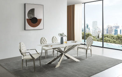 Стул Y110С бежевый бархат фото Стул Y110С бежевый бархат. Фото