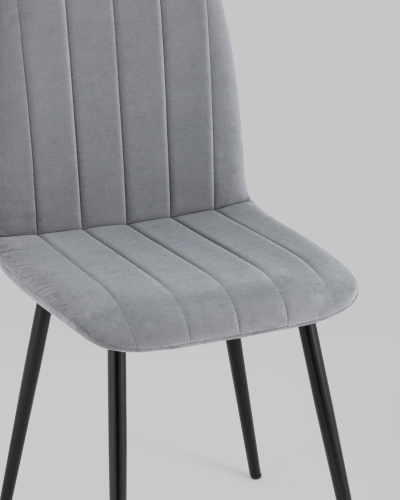 Стул Easy велюр серый. Фото №9