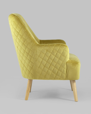 Кресло Хантер велюр горчичный. Фото №4