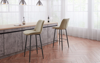 Стул барный CG1953B бежевый UF910-01. Фото №2