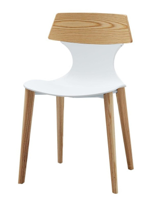 Стул DC-S083 белый/бук. Фото №2
