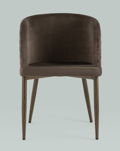 Стул Оскар велюр коричневый. Фото №5