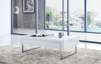 Стол журнальный CT-140 белый фото Стол журнальный CT-140 белый. Фото №3