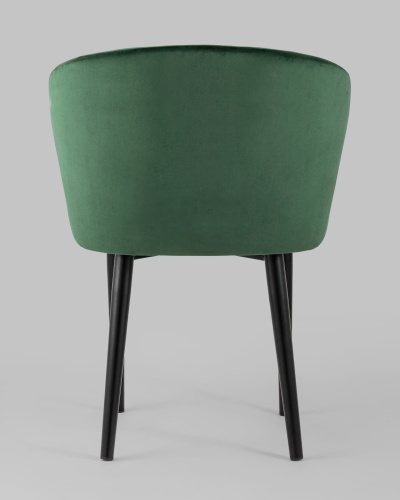 Стул с подлокотниками Нейтон велюр зеленый. Фото №6