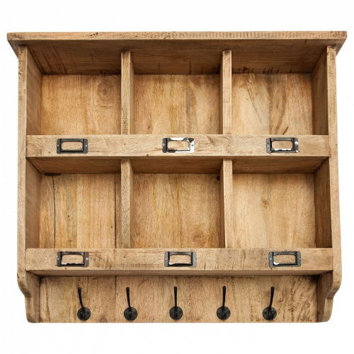 Настенная полка CADET ( mod. M-6306 ) 70 х 15 х 60, натуральный (natural) / манго (Id: ). Фото №1