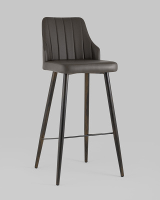 Стул барный Коналл экокожа таупе. Фото