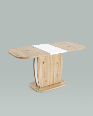 Стол Barrel 110-145*70 дуб/белый. Фото