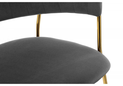 Стул Kamelia grey / gold. Фото