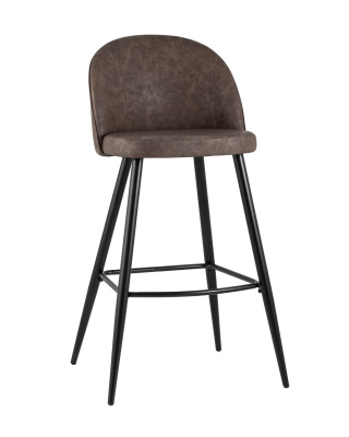 Стул барный Лион коричневая экокожа. Фото