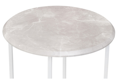 Журнальный стол, Грейс мрамор серый / белый фото Журнальный стол, Грейс мрамор серый / белый. Фото №3