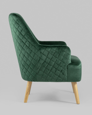 Кресло Хантер велюр зеленый. Фото №4