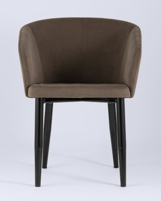 Кресло Ральф велюр коричневый. Фото