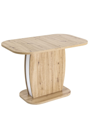 Стол Barrel 110-145*70 дуб/белый. Фото