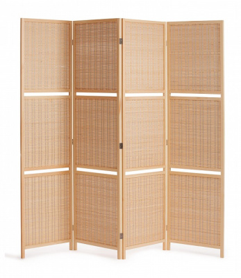 Ширма с полками Secret De Maison L'ARCHET (mod. TT-RD029) сосна+бамбук, 200*180, натуральный (natural wood). Фото №2