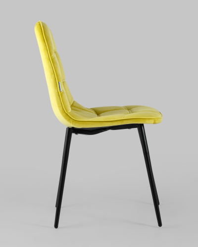 Стул Тейлор велюр желтый. Фото №4